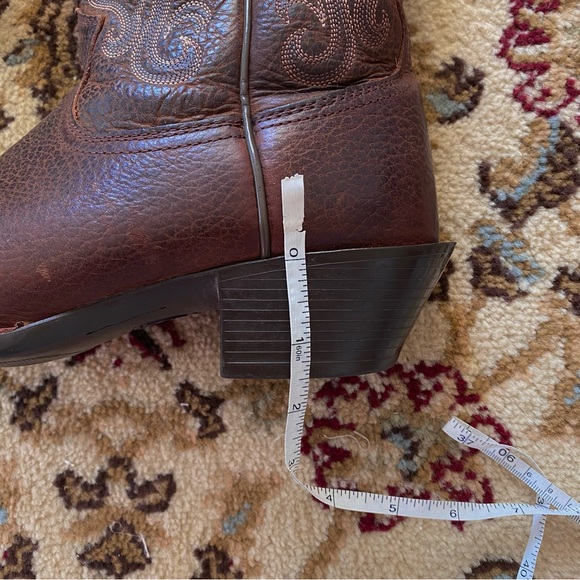 Ariat Boots Legend Oiled Square Toe Brown Western Cowgirl - Picture 8 of 12